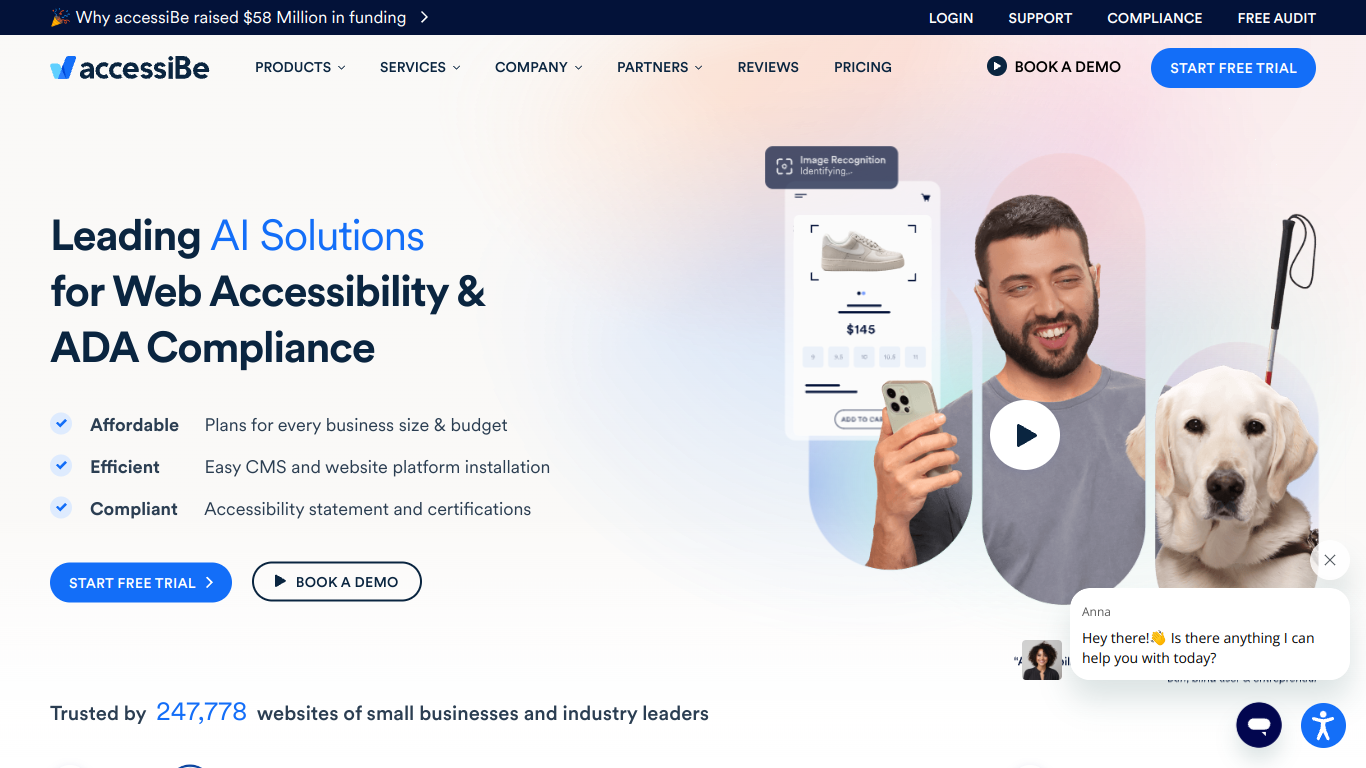 accessiBe screenshot