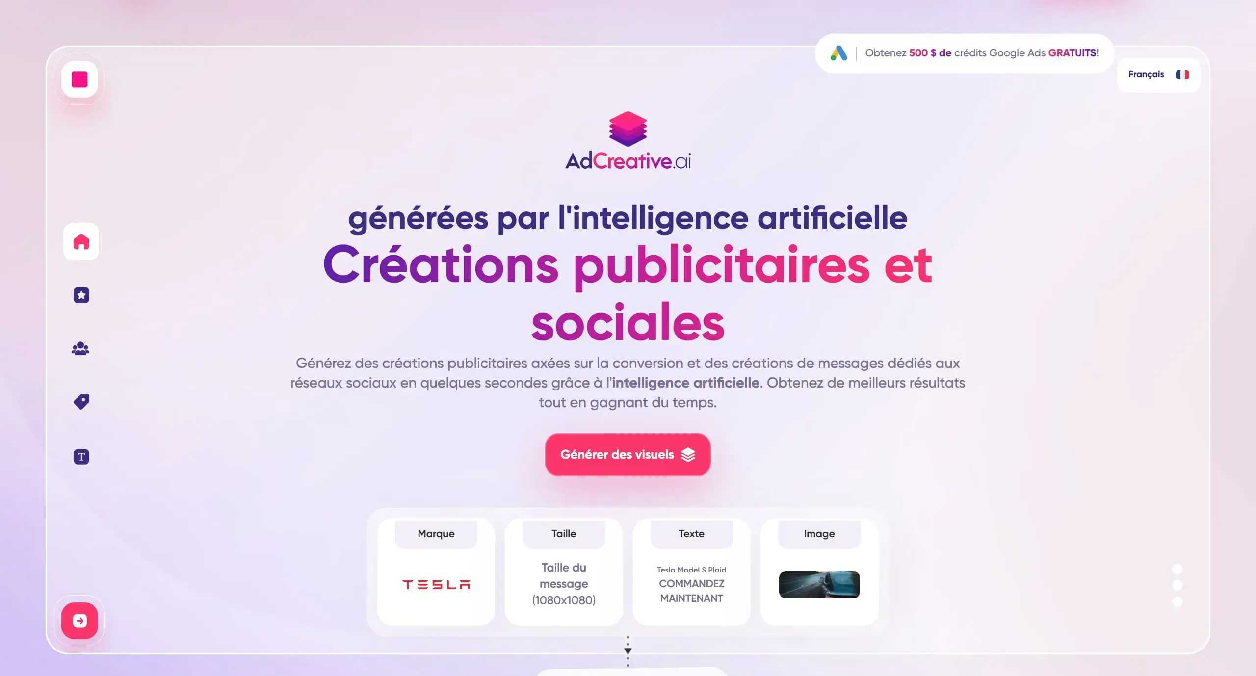 Adcreative.ai screenshot