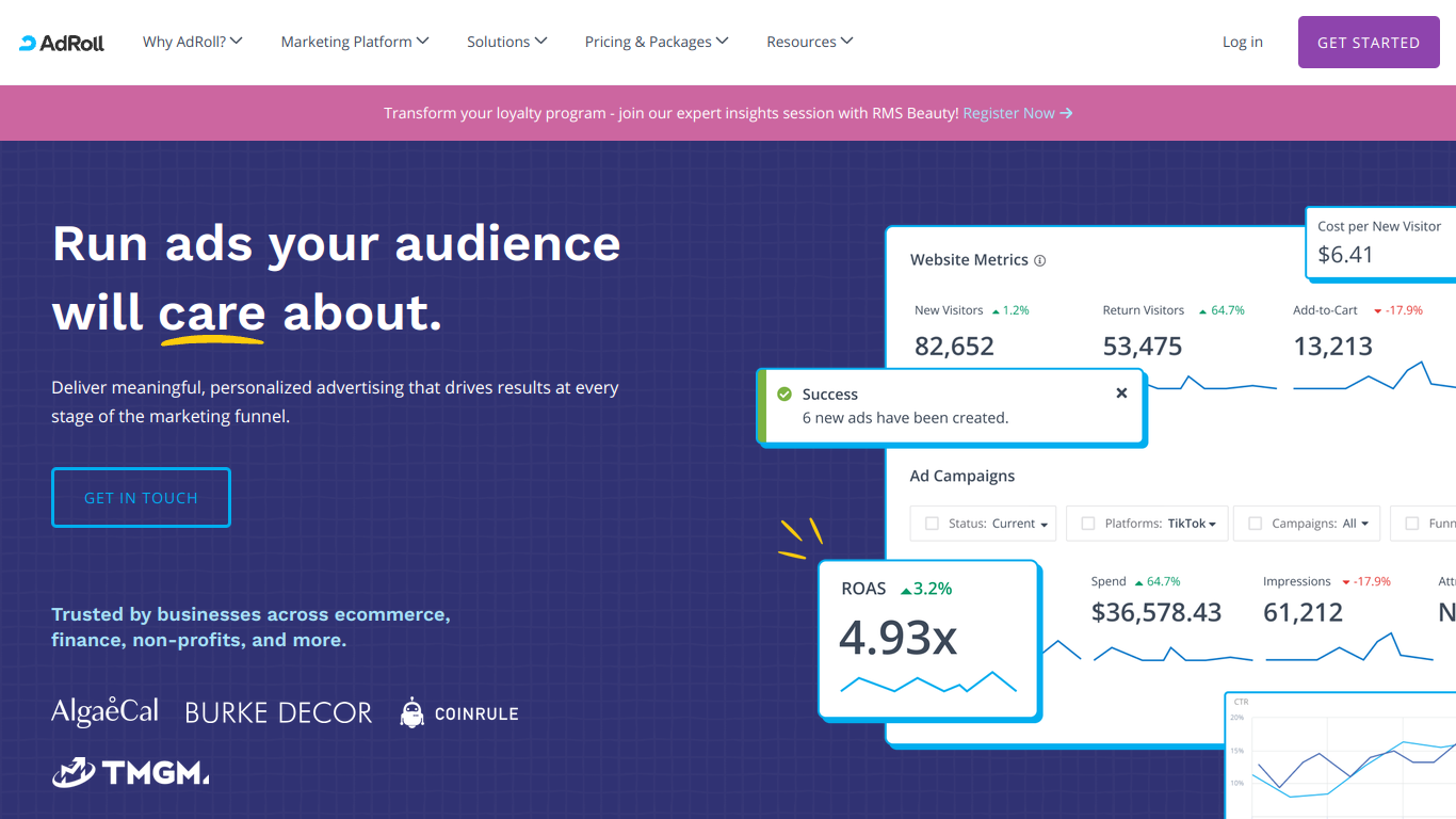 AdRoll screenshot