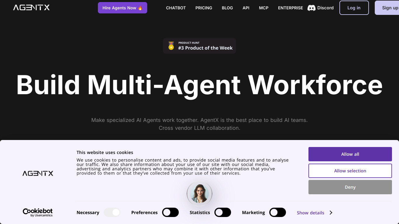 AgentX screenshot