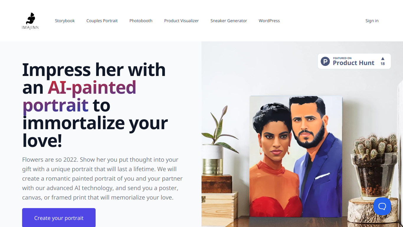 AI Couple Portrait screenshot