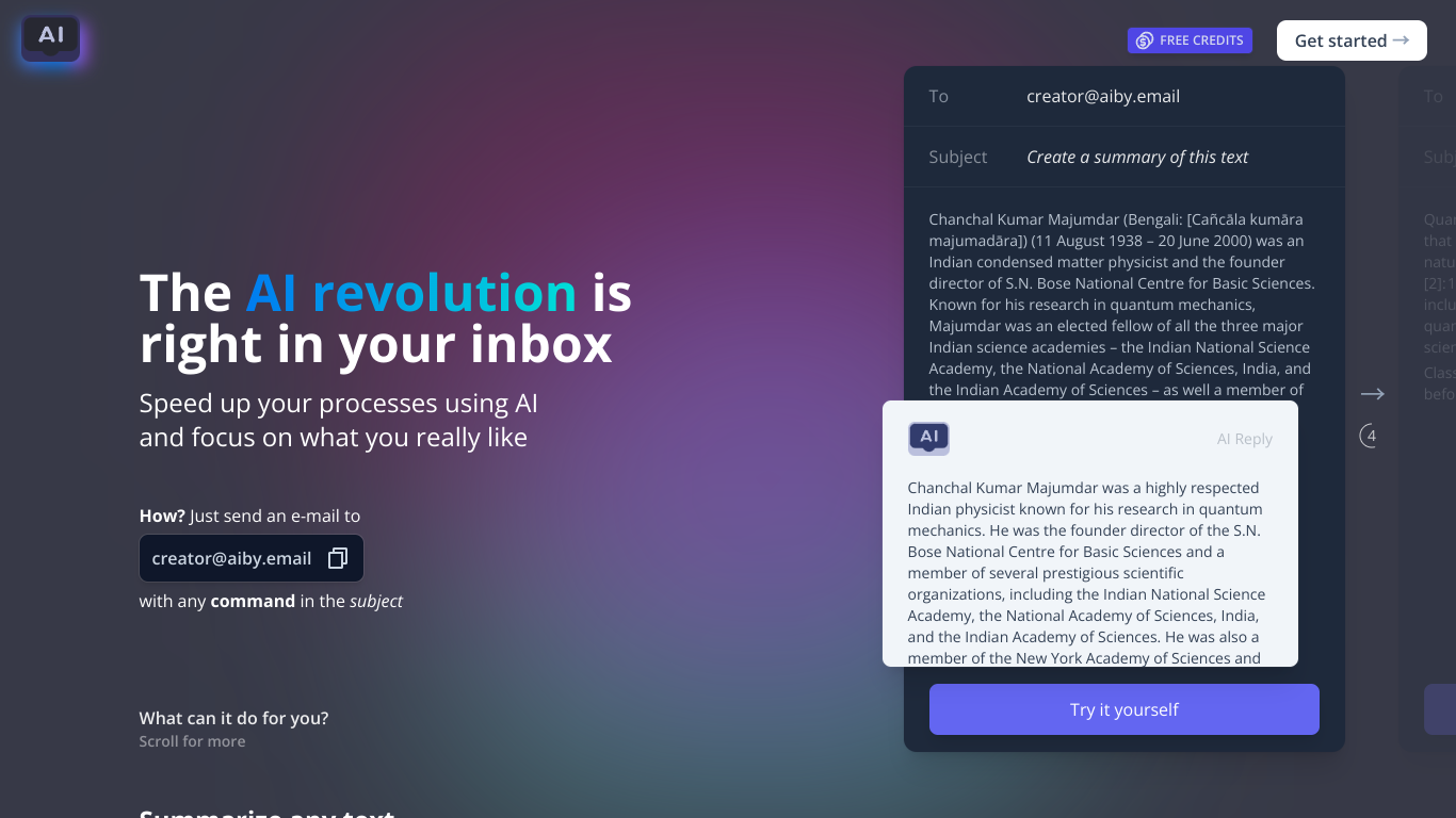 AIby.email screenshot