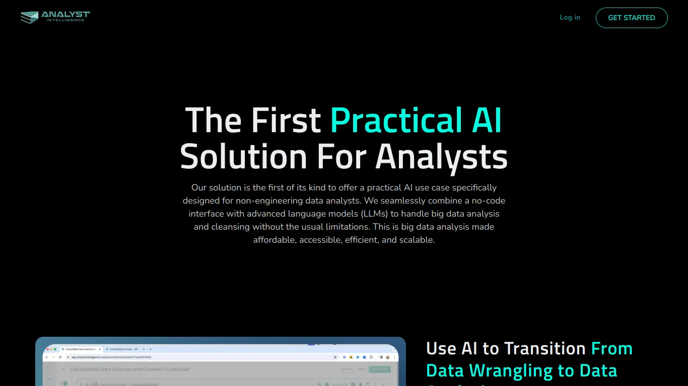 Analyst Intelligence screenshot