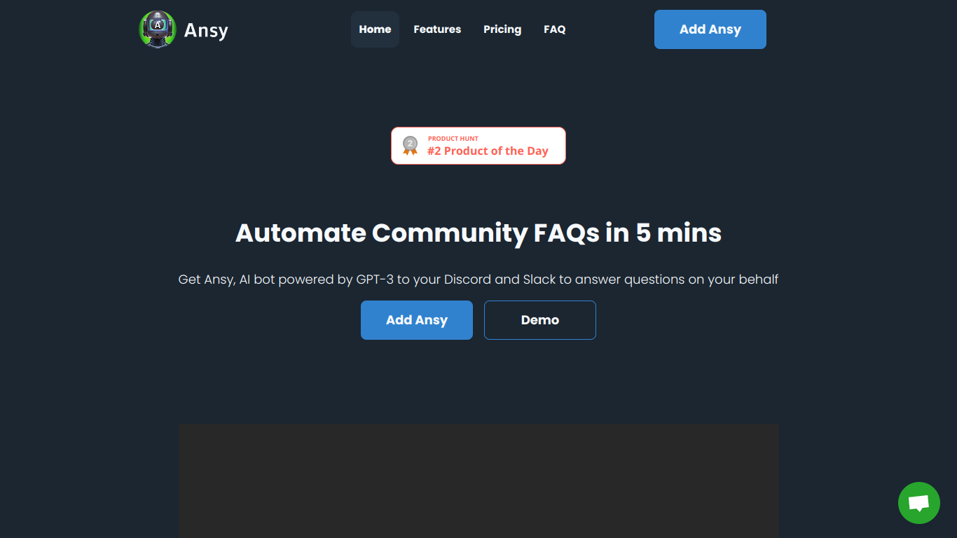 Ansy screenshot