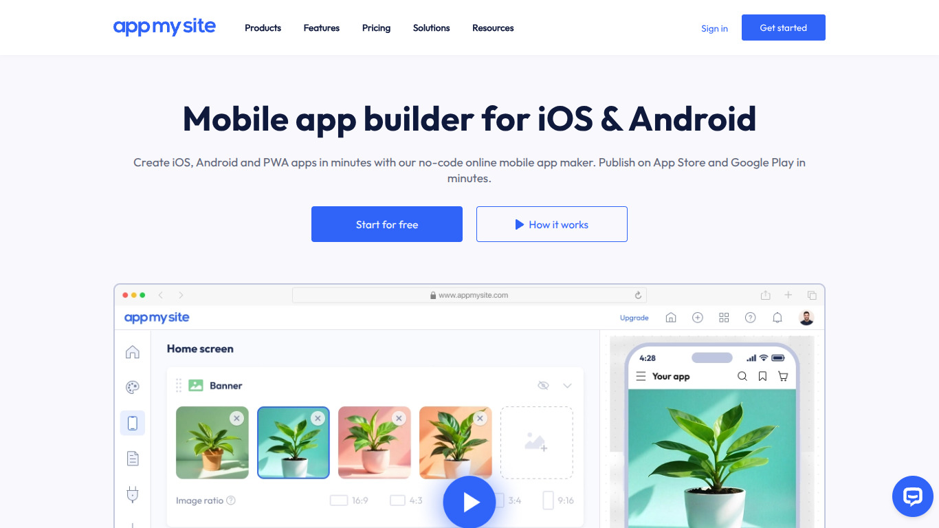AppMySite screenshot