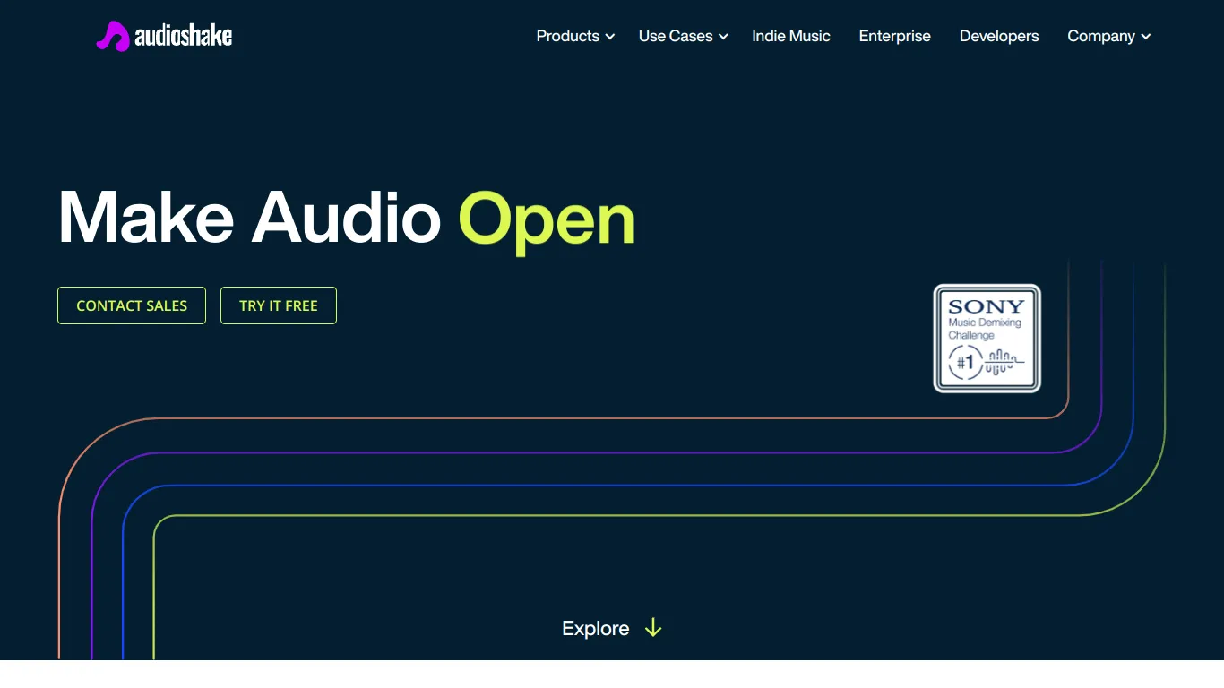 Audioshake screenshot