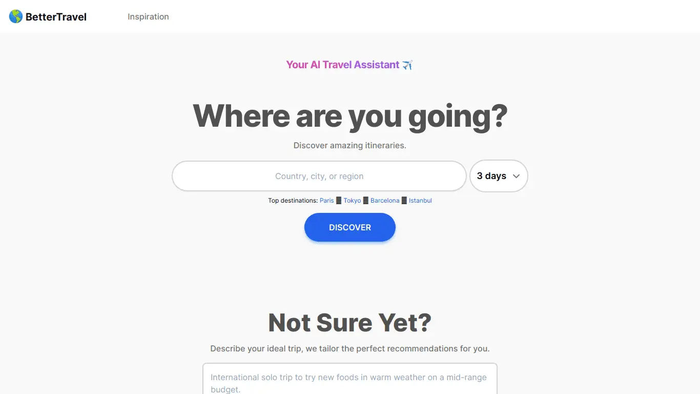 Bettertravel screenshot