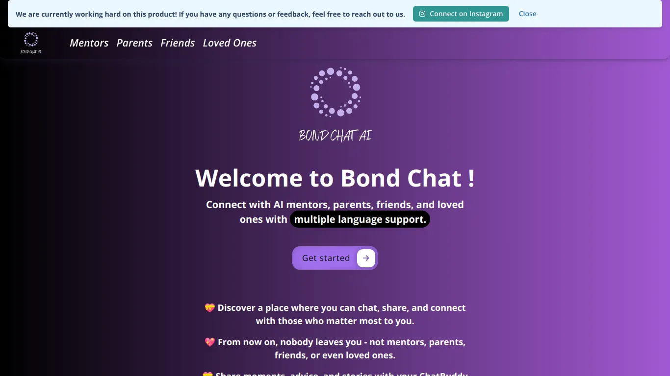 Bond Chat screenshot