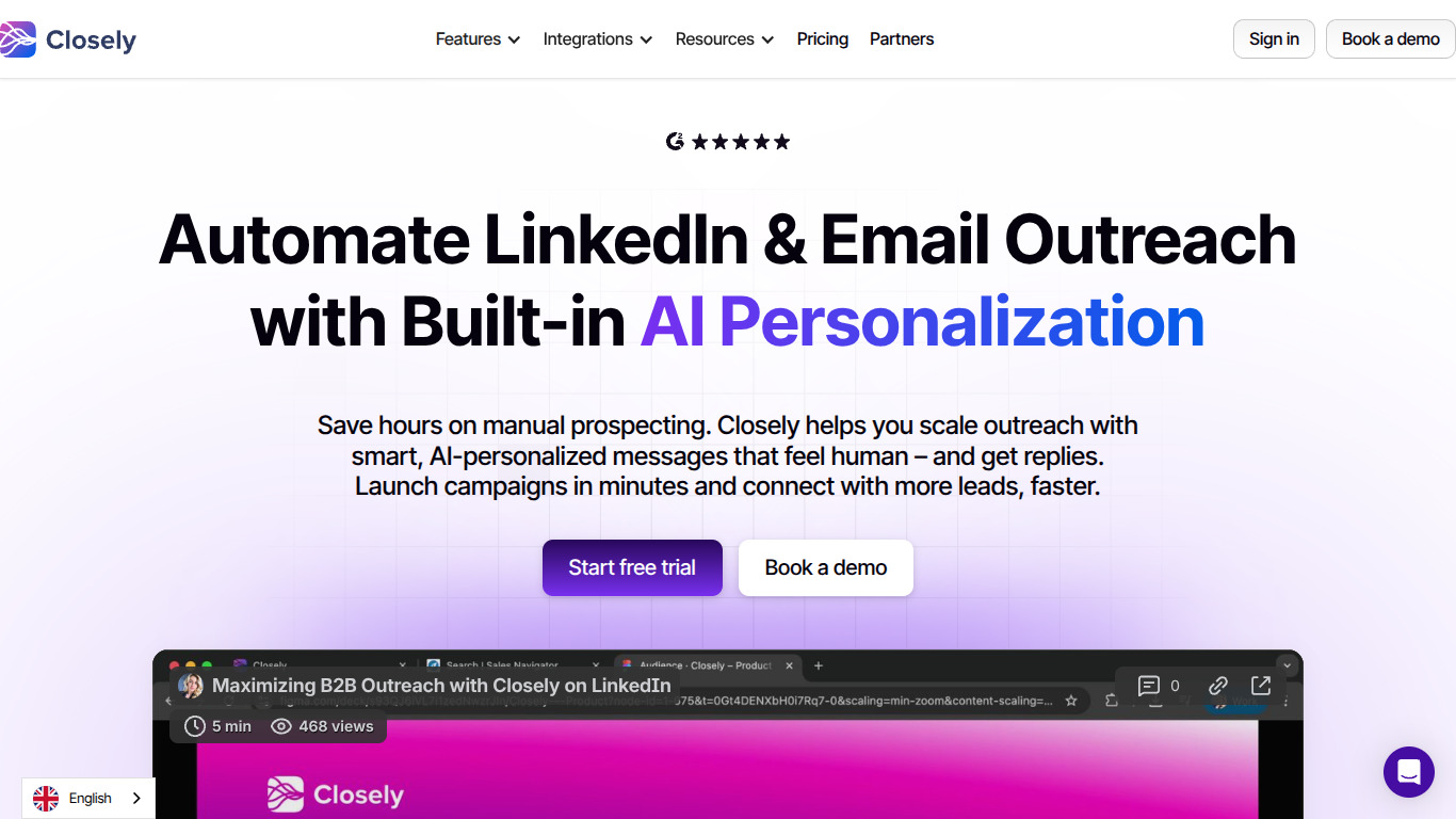 Closely screenshot