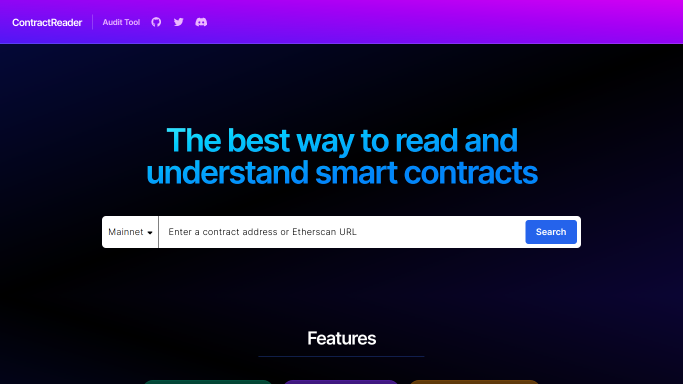ContractReader screenshot