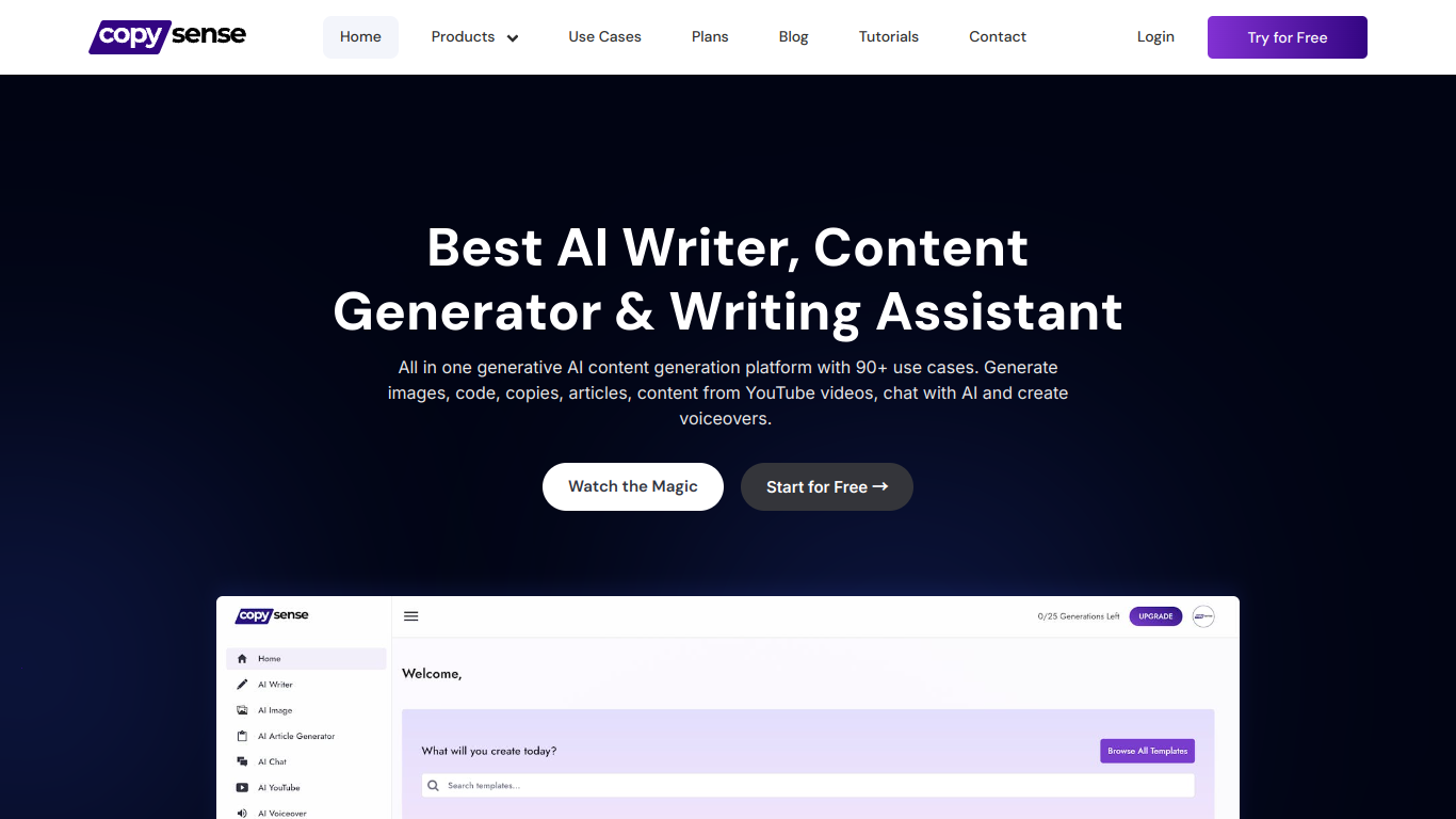 Copysense AI screenshot