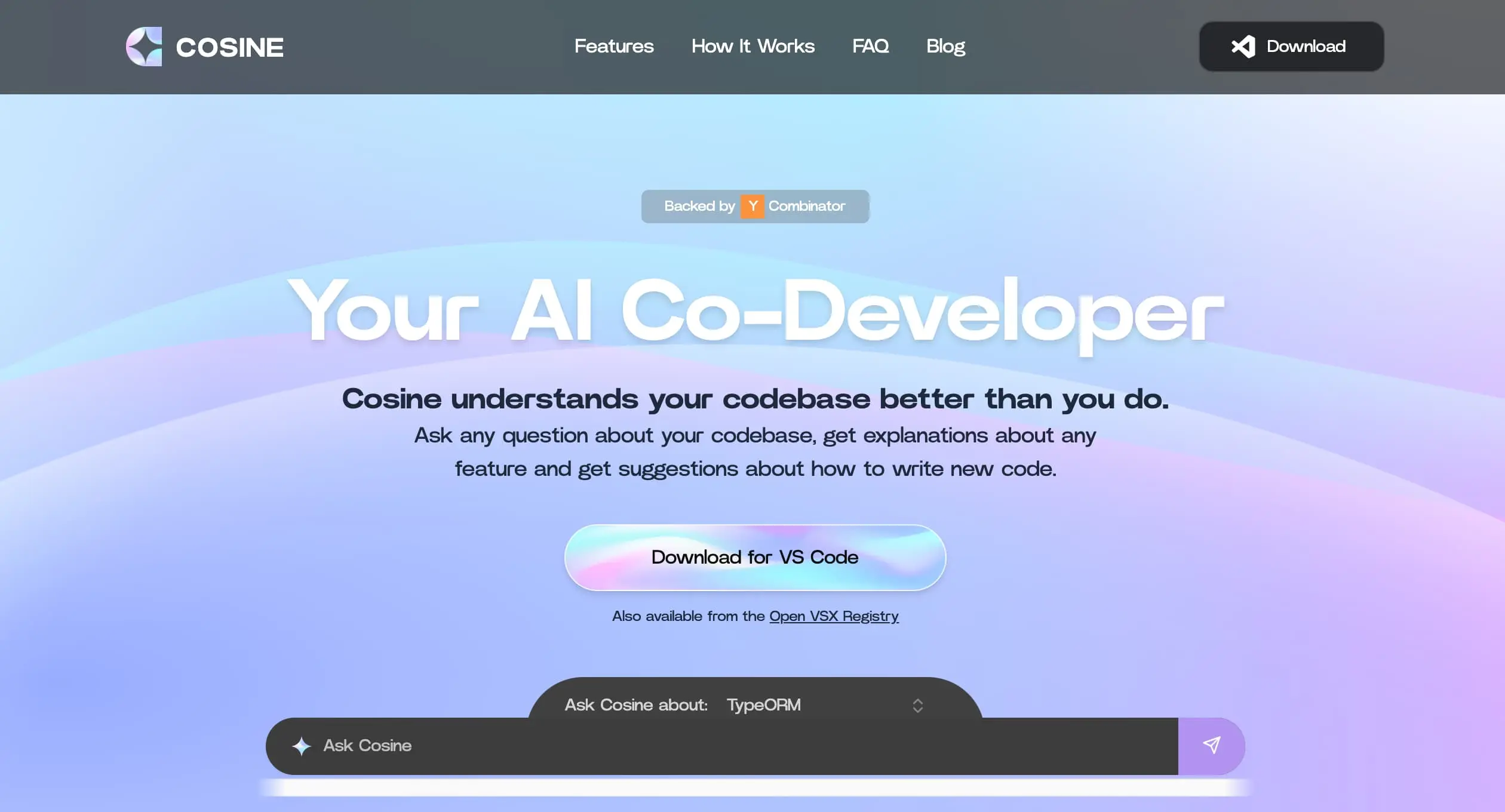 Cosine screenshot