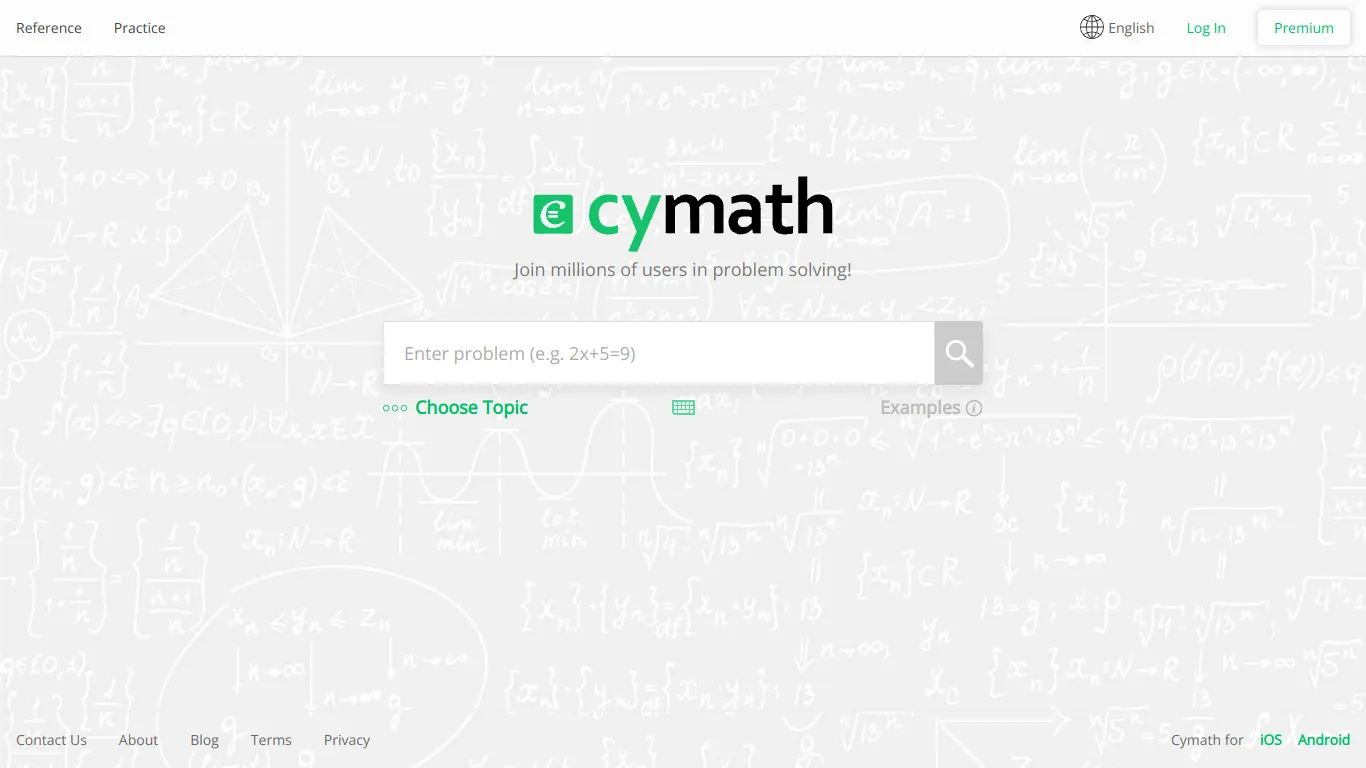 Cymath screenshot