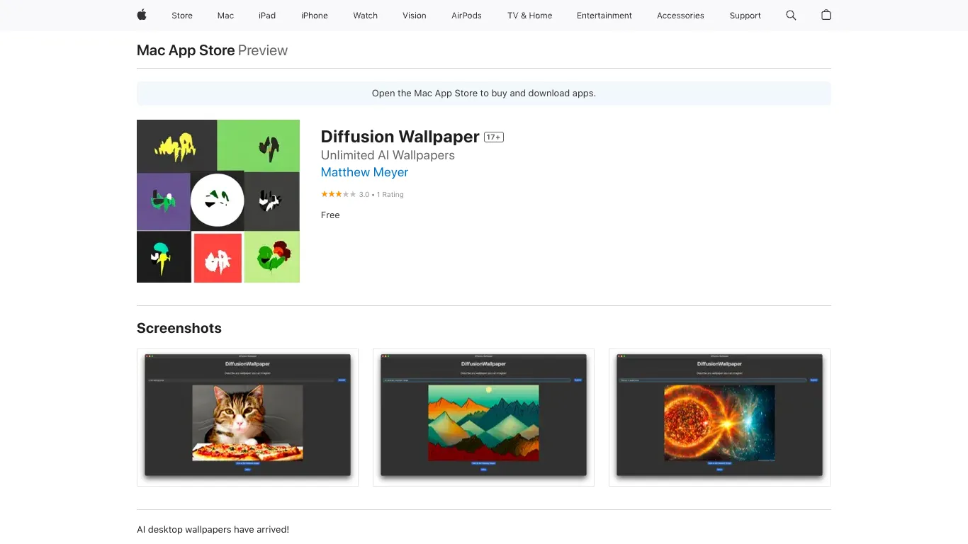 Diffusion Wallpaper screenshot