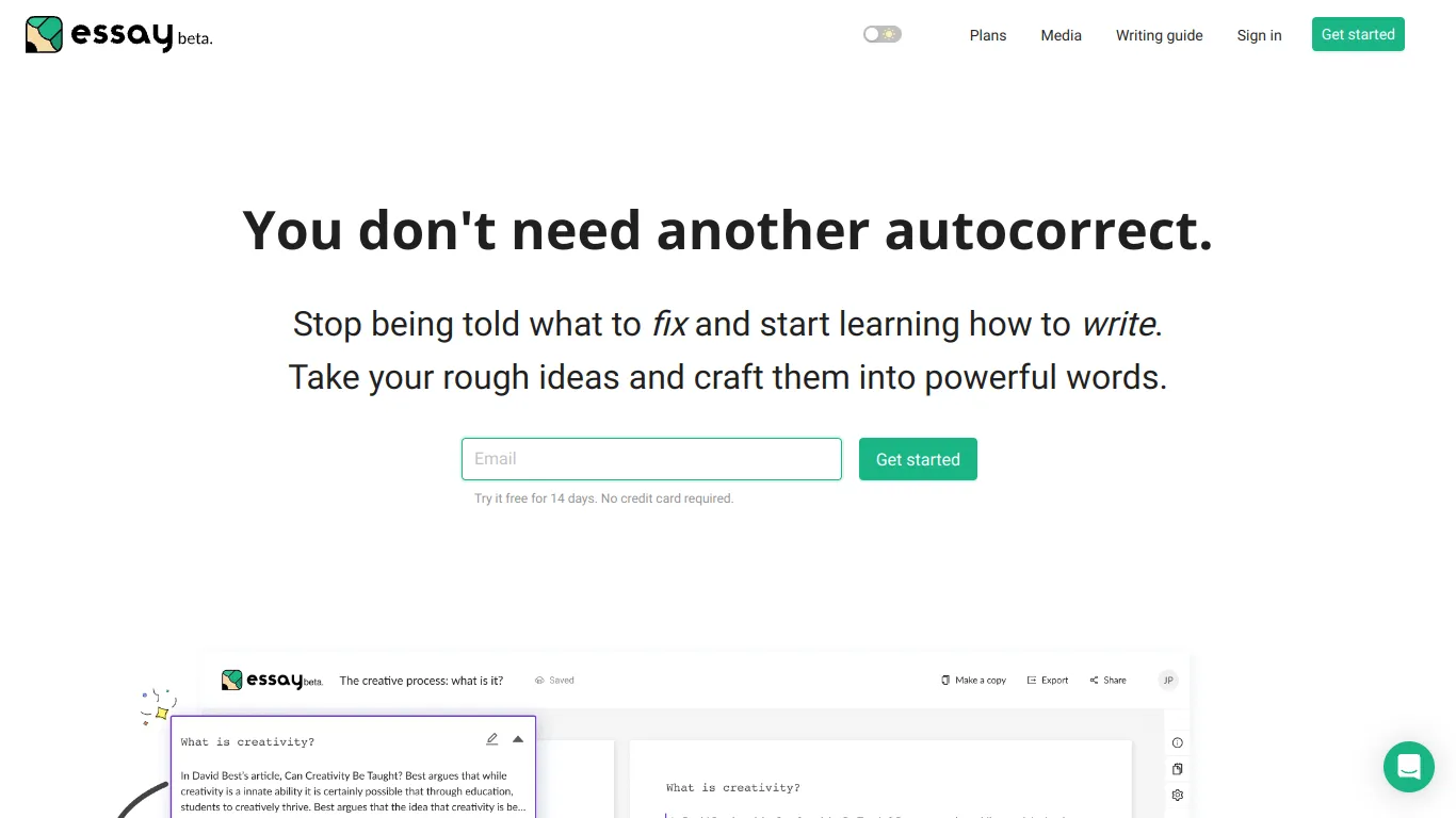 Essay.app screenshot