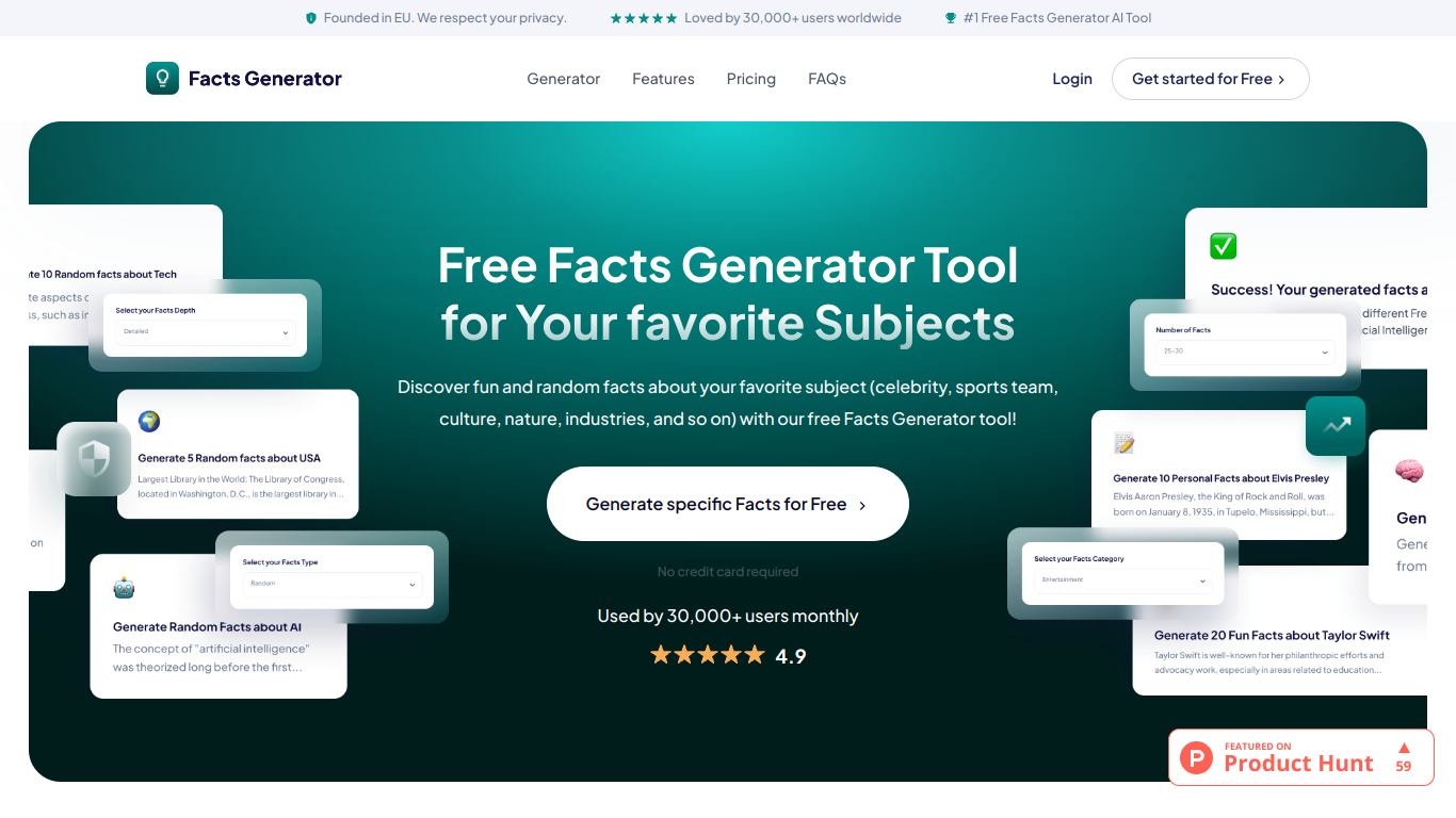 Facts-Generator screenshot