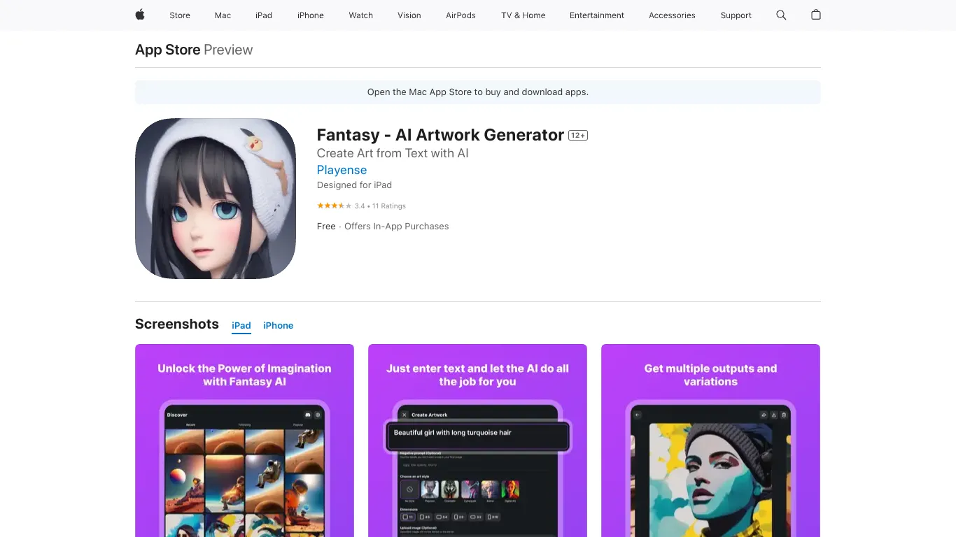 Fantasy screenshot