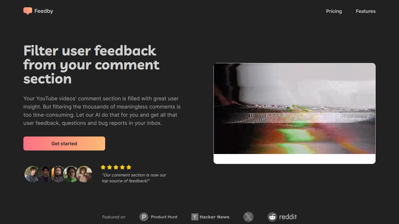 Feedby screenshot