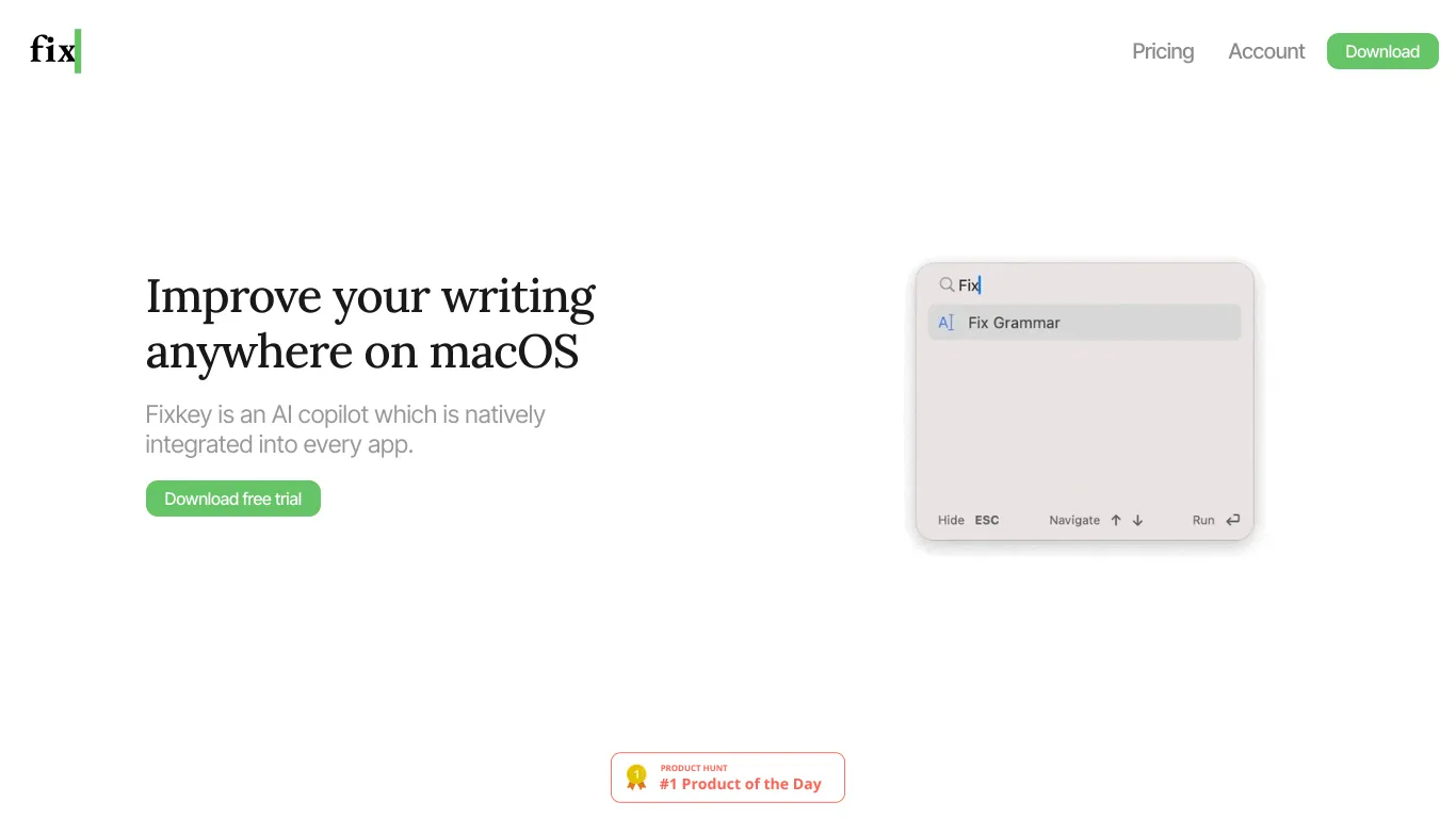 Fixkey screenshot
