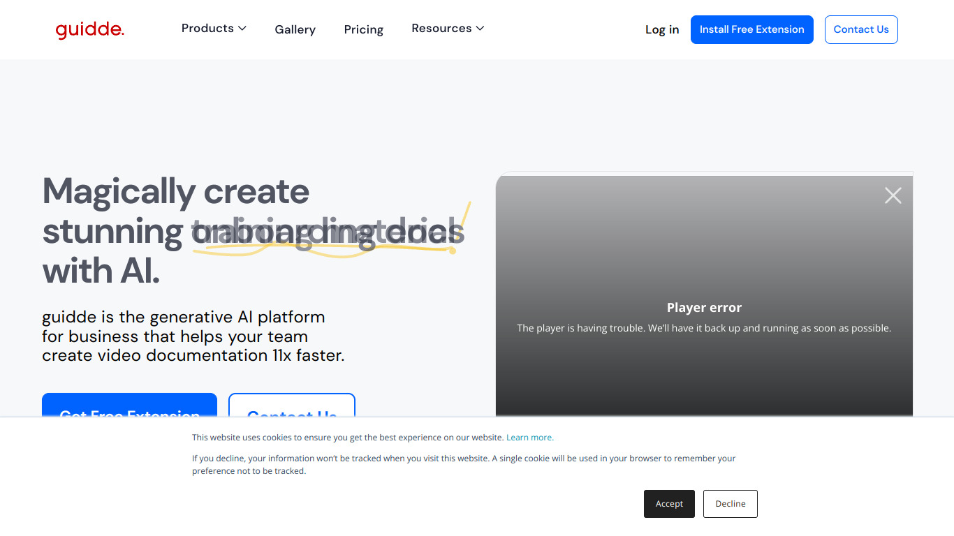 Guidde screenshot