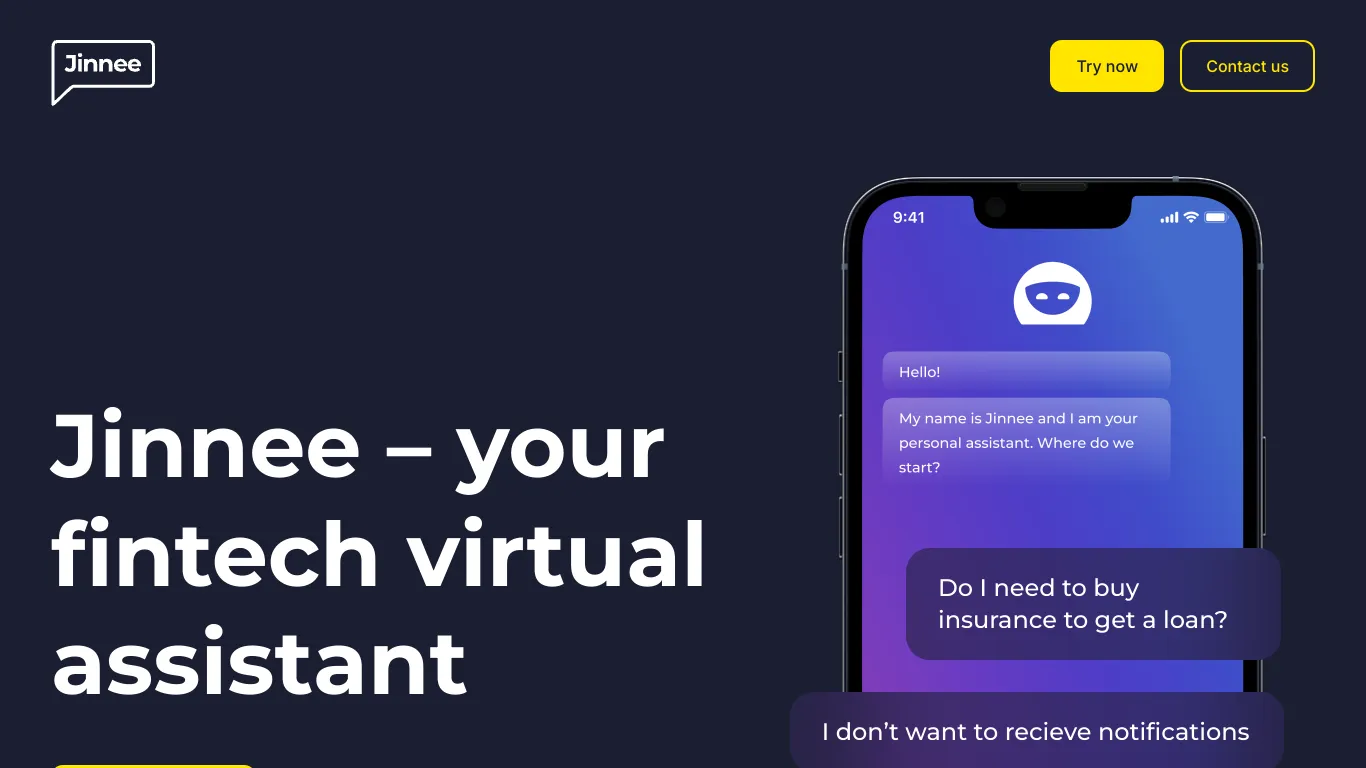 Jinnee for Fintech screenshot