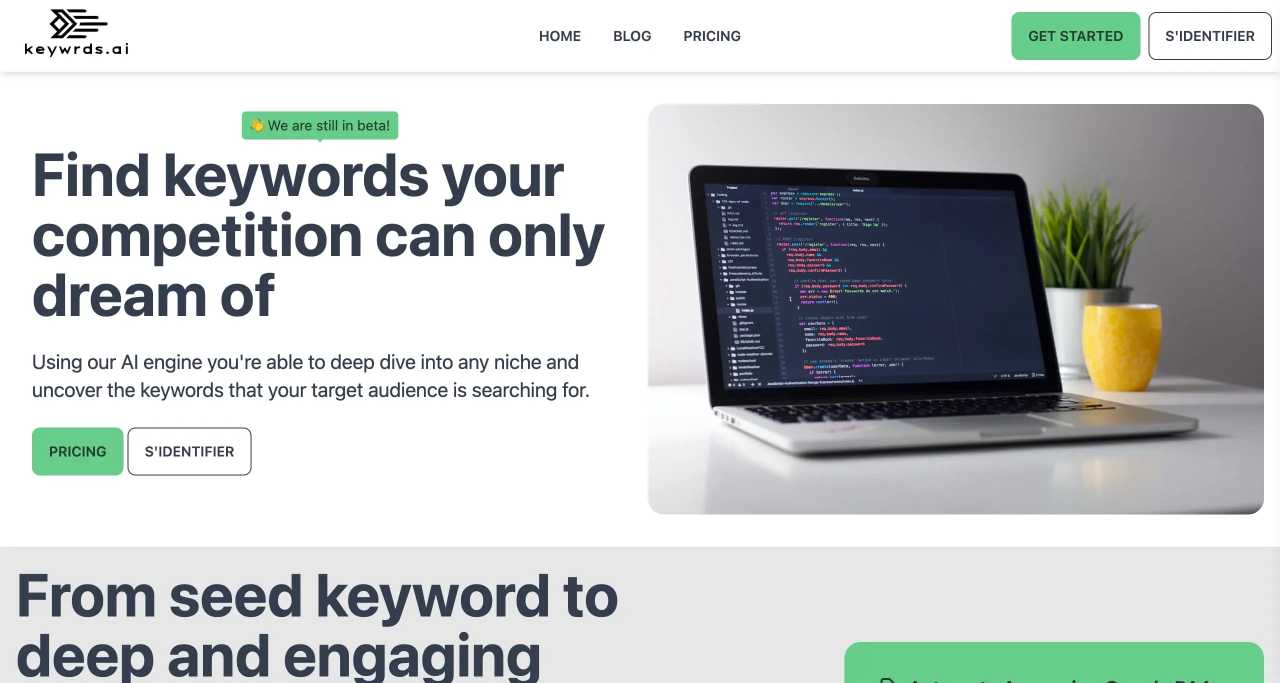 Keywrds.ai screenshot