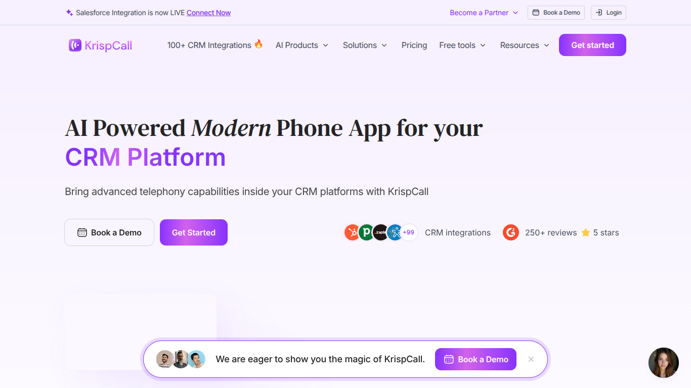 Krispcall screenshot