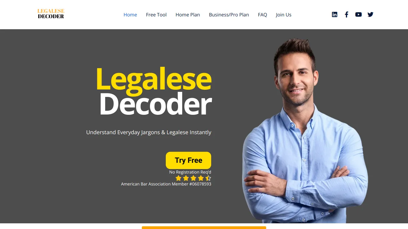 Legalese Decoder screenshot