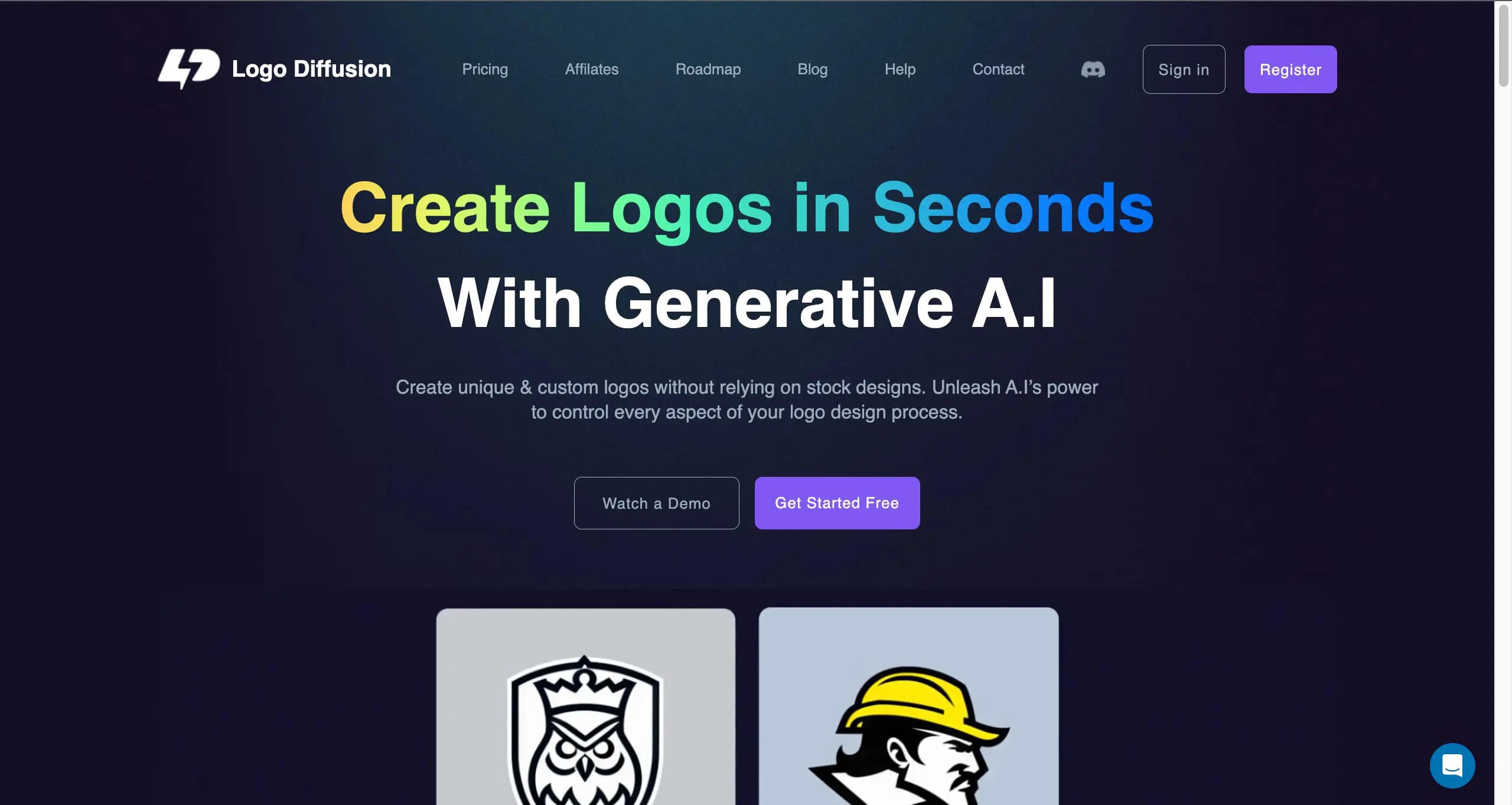 Logodiffusion screenshot