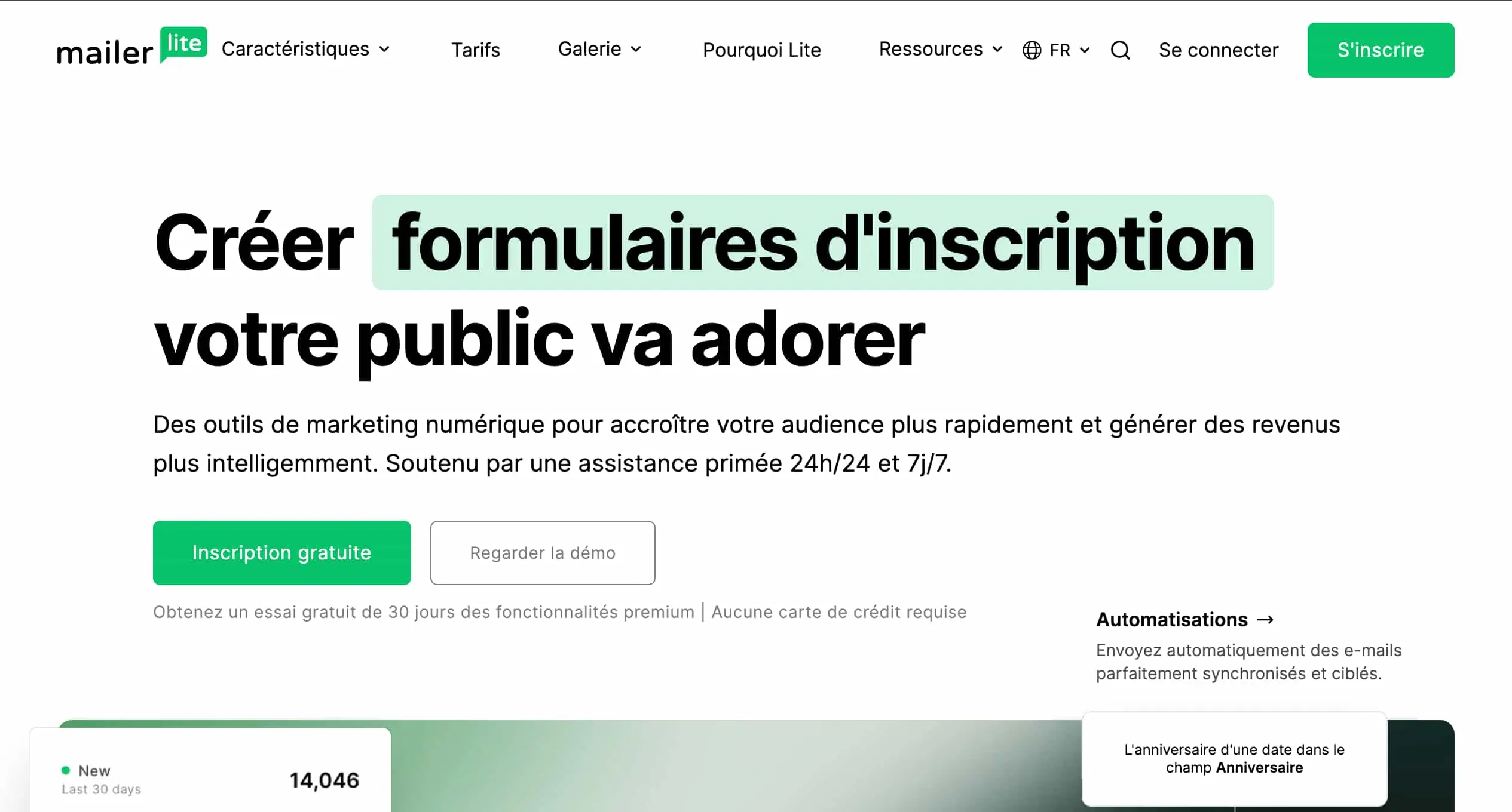 MailerLite screenshot