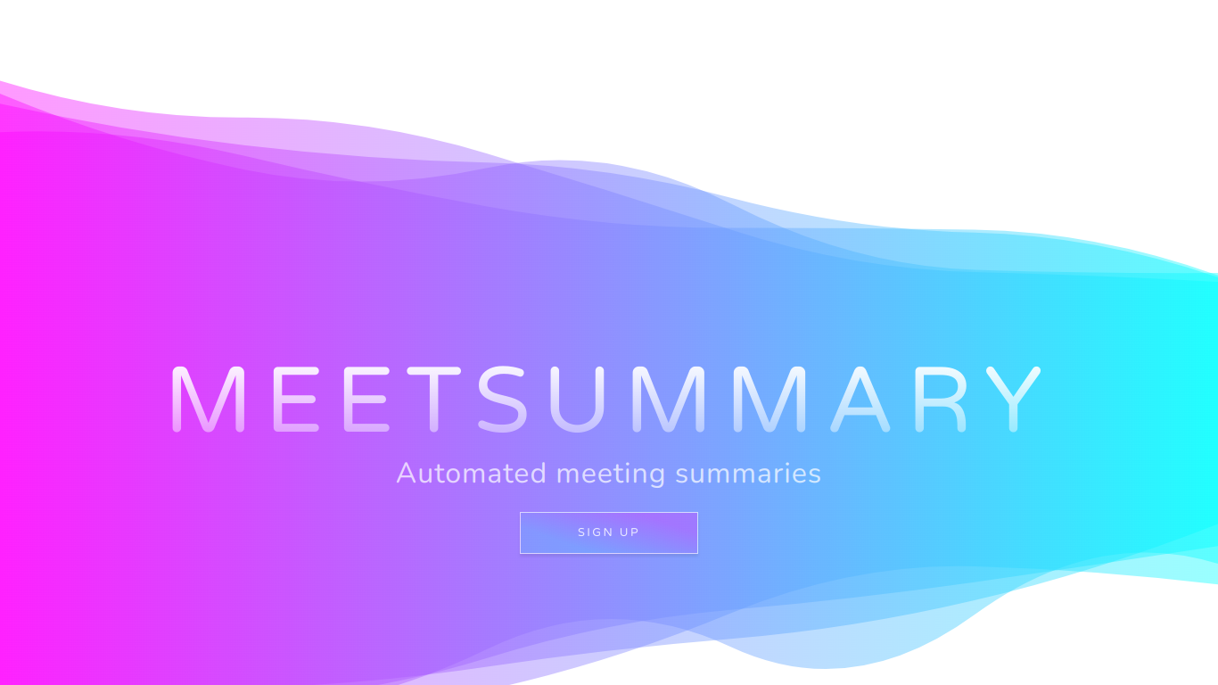 Meetsummary screenshot