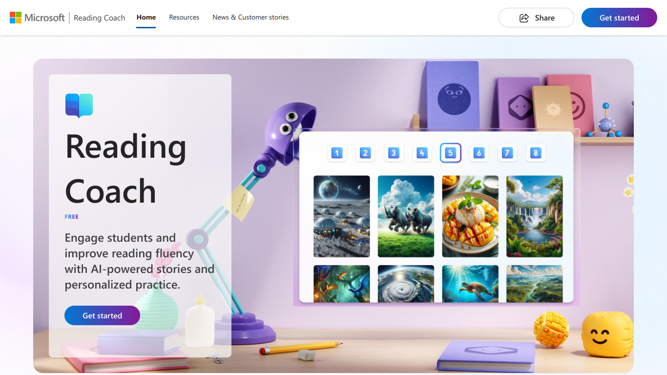 Microsoft Reading Coach screenshot