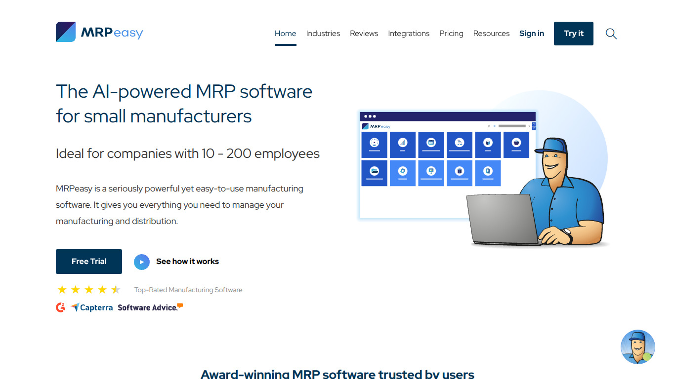 MRPeasy screenshot
