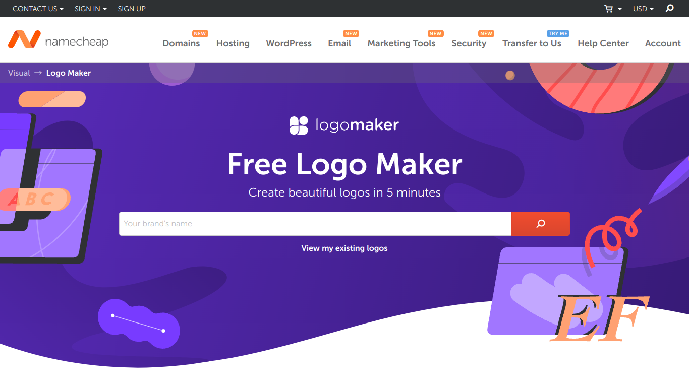 Namecheap Free Logo Maker screenshot