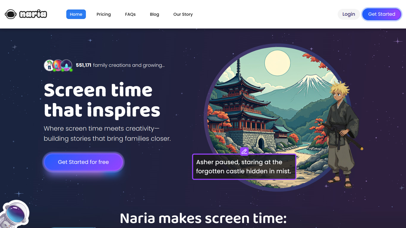 Naria screenshot
