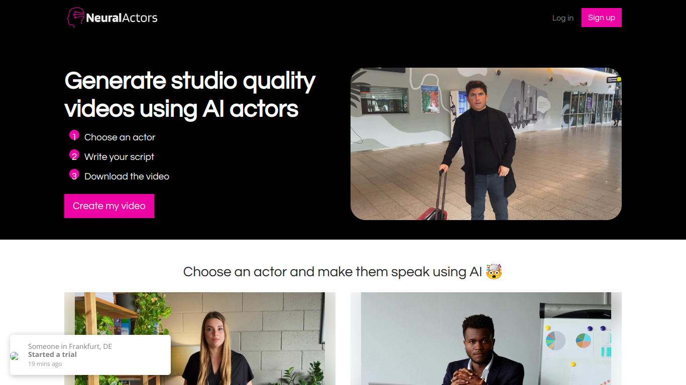 Neural Actors screenshot