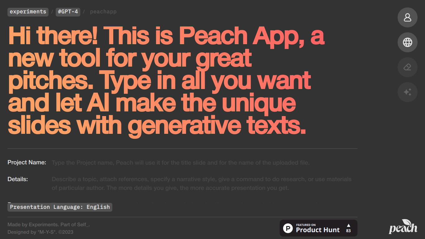 Peach App screenshot