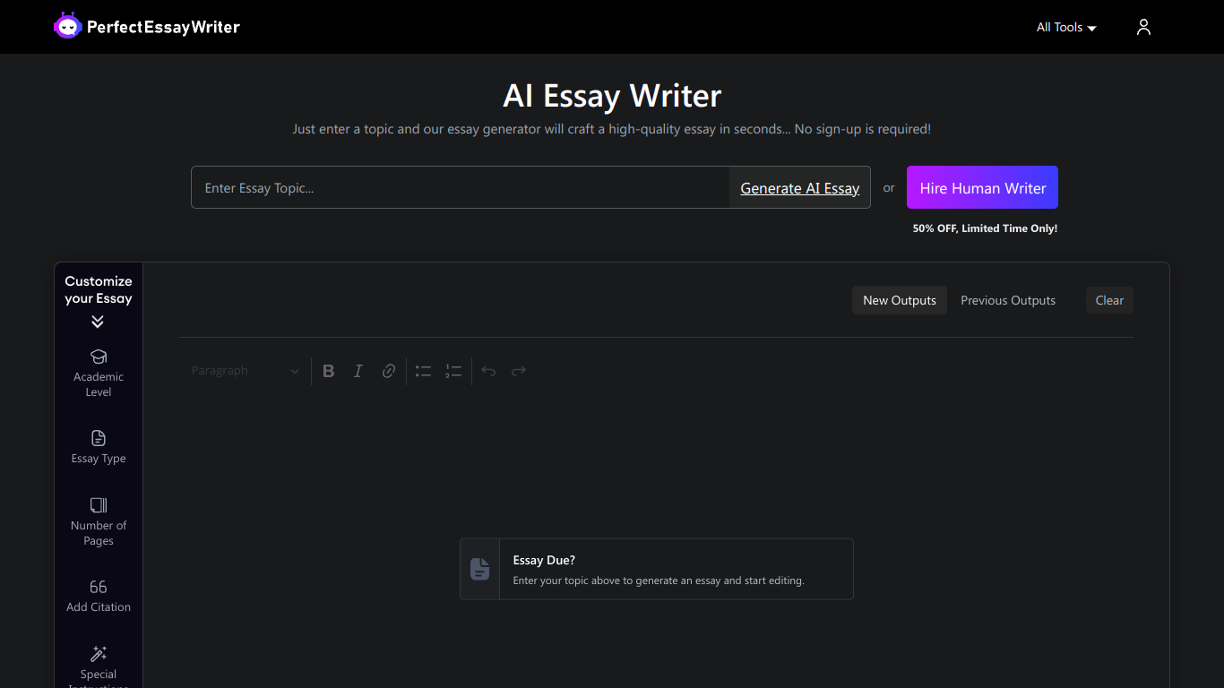PerfectEssayWriter screenshot