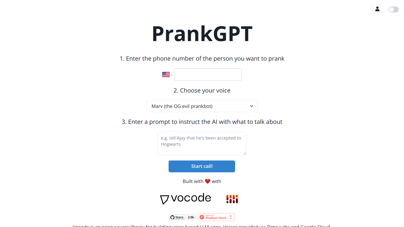 Prankgpt screenshot