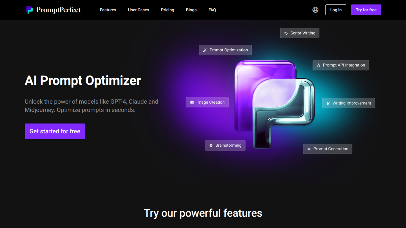 PromptPerfect screenshot