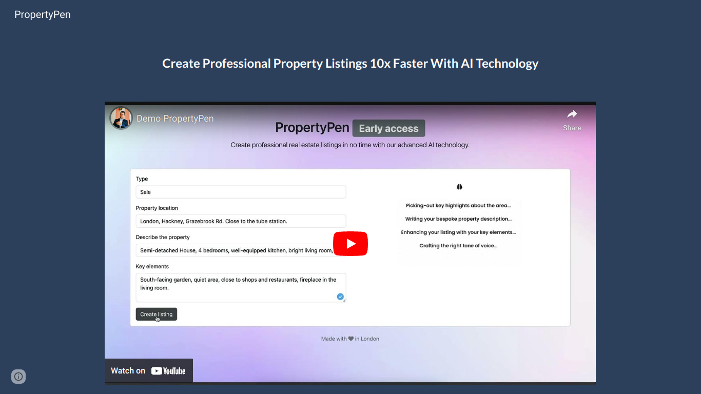 PropertyPen screenshot