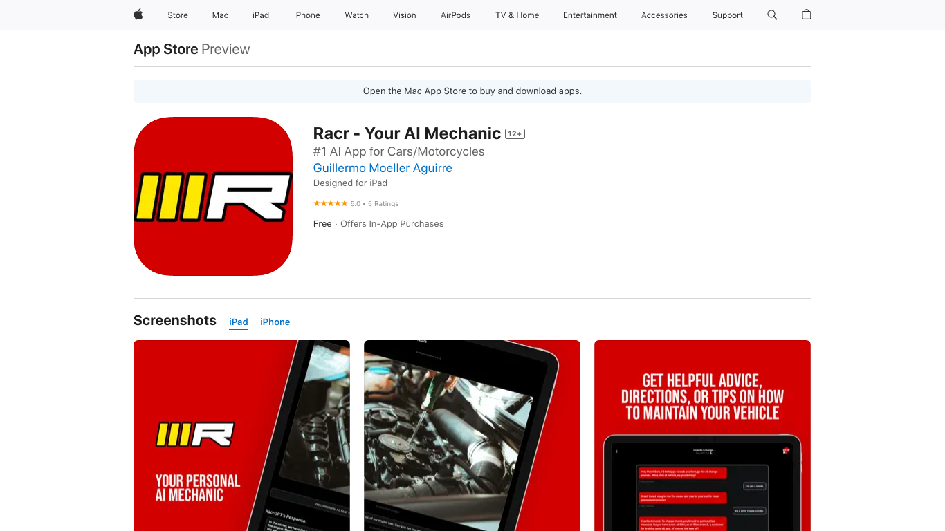 Racr screenshot
