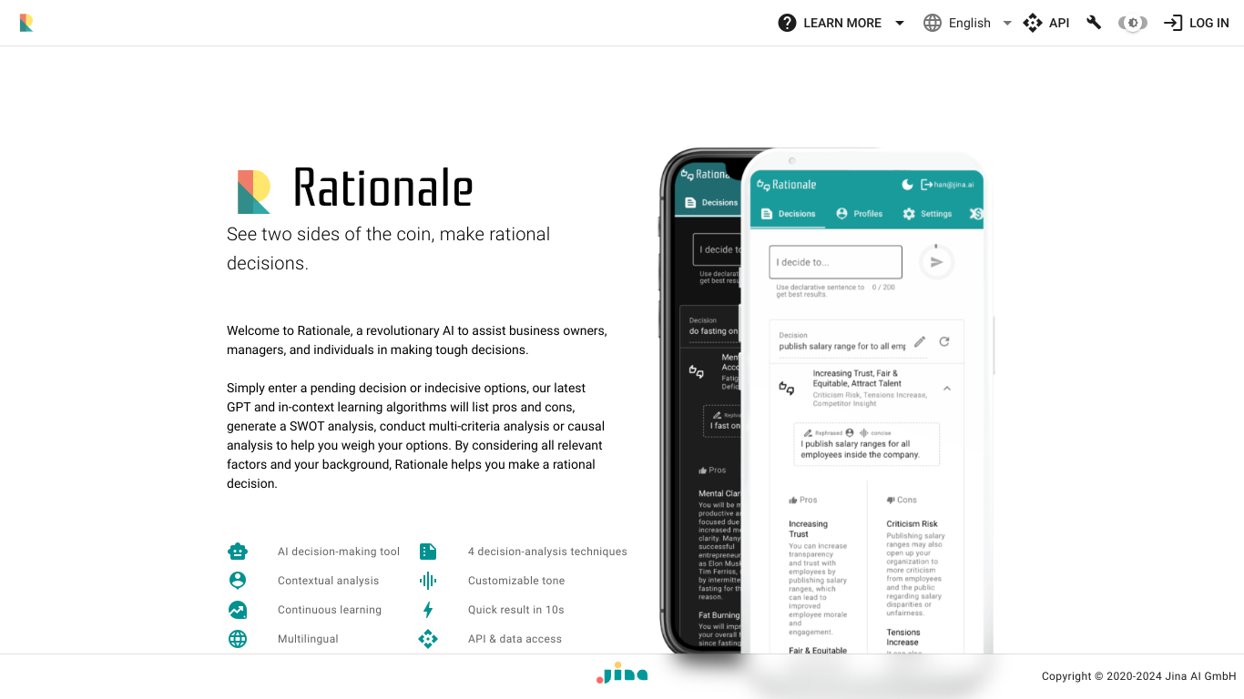 Rationale screenshot