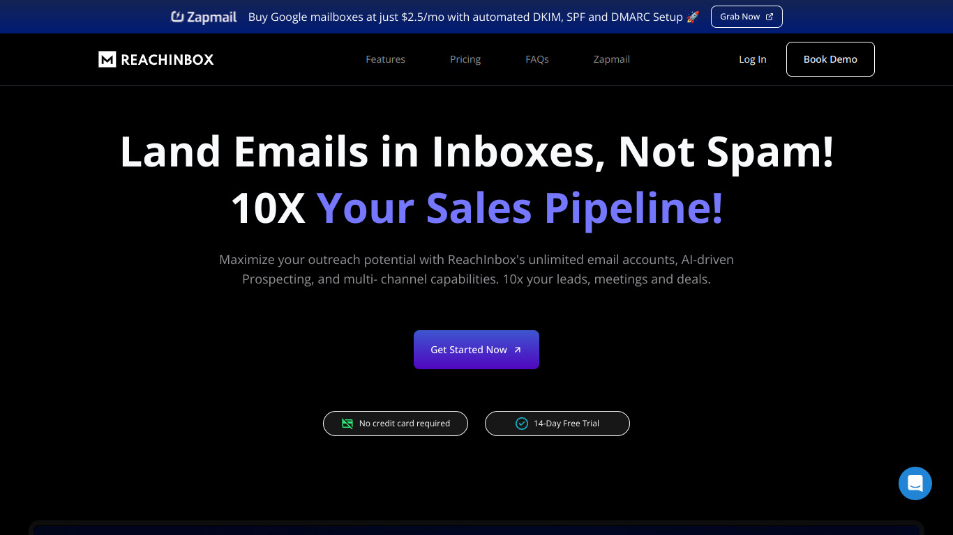 ReachInbox screenshot