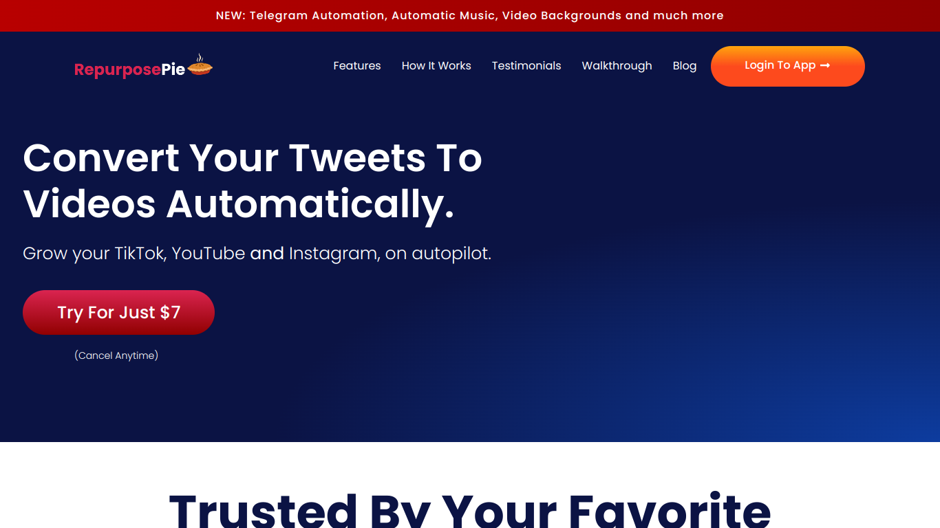RepurposePie screenshot