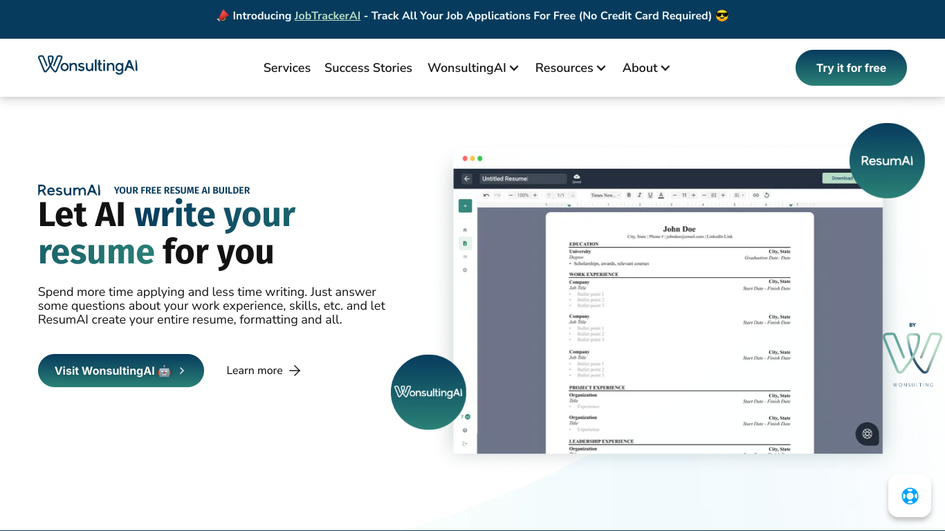 ResumAI screenshot