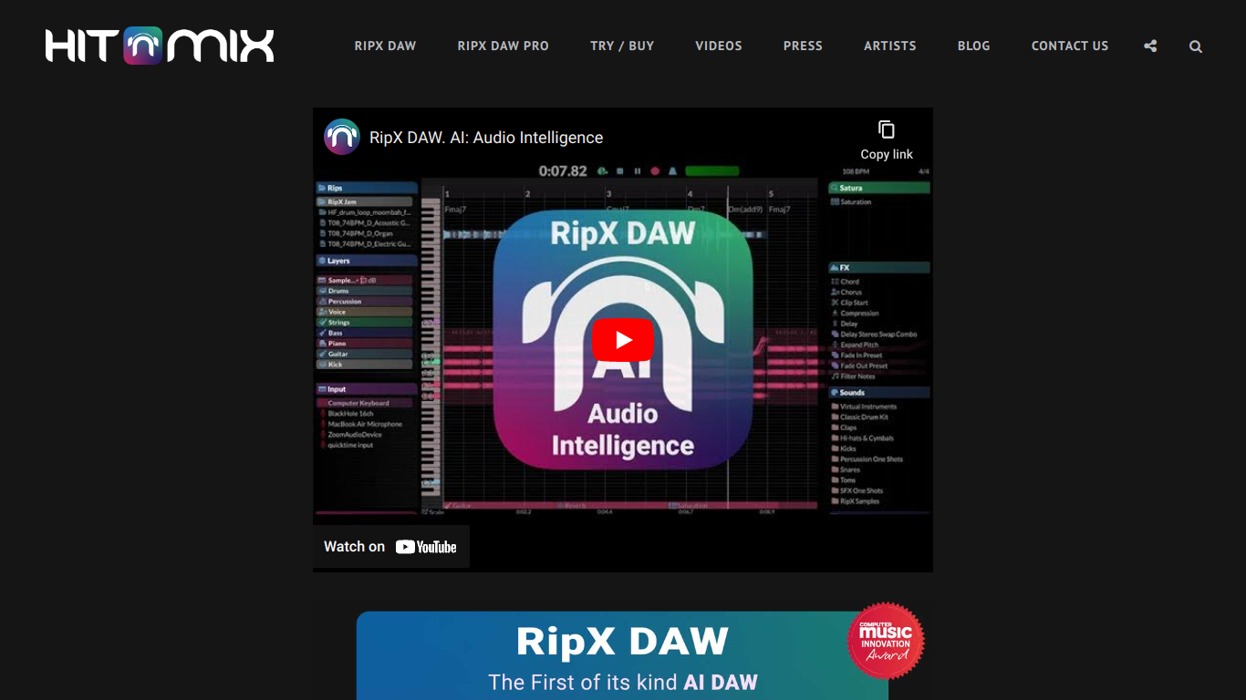 RipX screenshot
