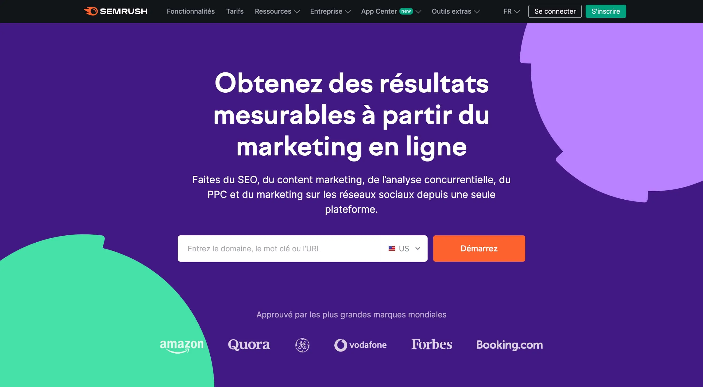Semrush screenshot