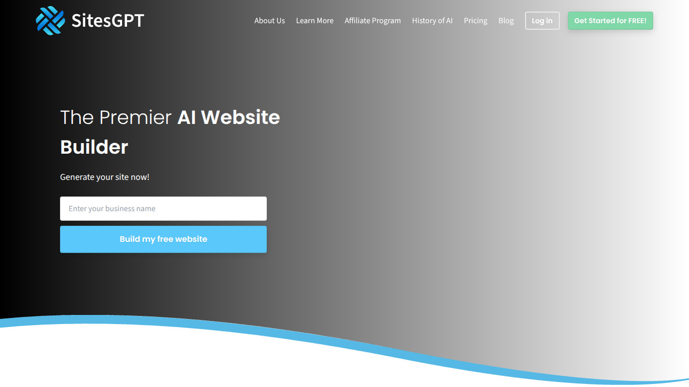 SitesGPT screenshot