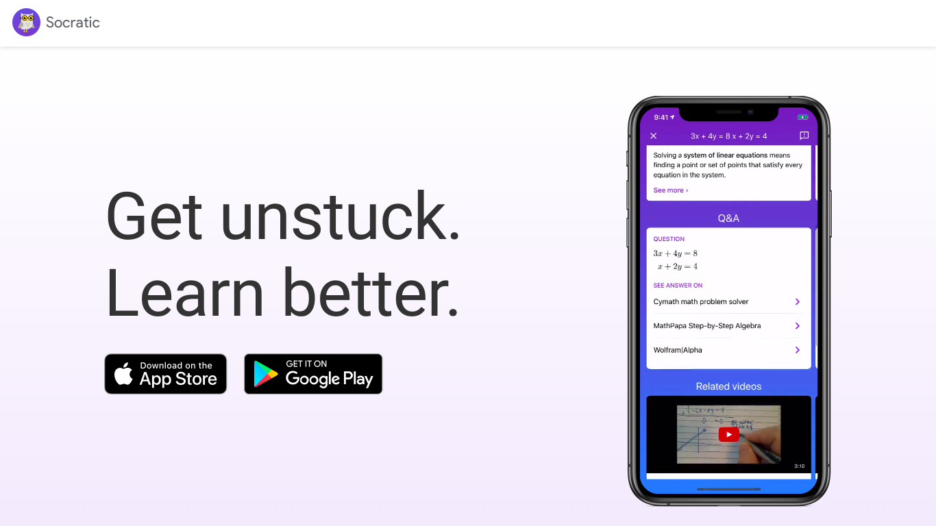 Socratic screenshot